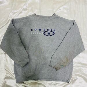 Vintage‎ Dallas Cowboys Gray Sweatshirt Size Large
